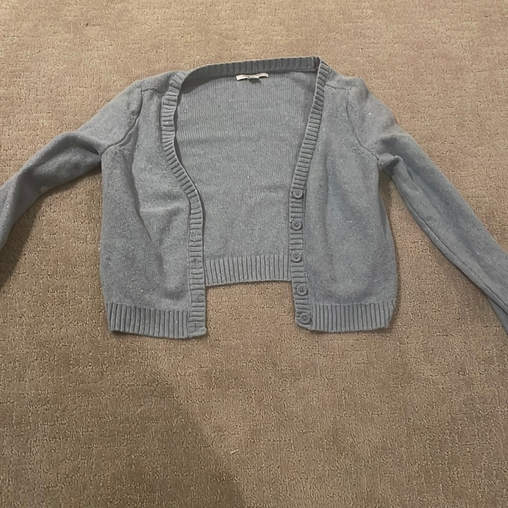 Womens XS blue cardigan